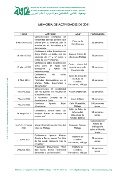 Memoria de actividades 2011