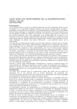 Manual sobre los Trastornos de la Conducta Alimentaria