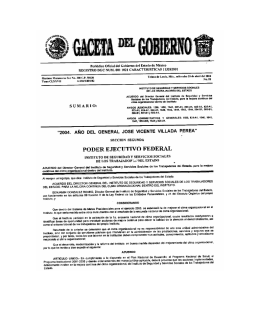 Acuerdo del Director General del Instituto de Seguridad y Servicios