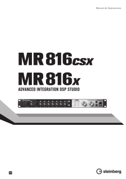 MR816csxMR816x Operation Manual