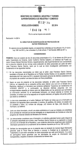 , , li 5 SEP ?ili4 - Superintendencia de Industria y Comercio