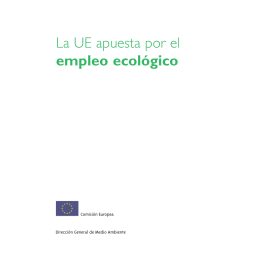 La UE apuesta por el empleo ecológico