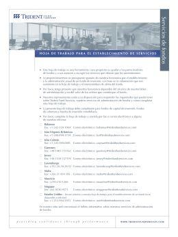 Servicios de fondos - Trident Fund Services