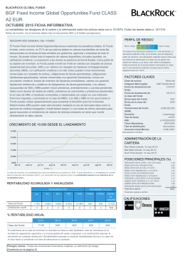 Factsheet BGF Fixed Income Global Opportunities Fund