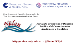 La pesca y las externalidades - Universidad Nacional de Mar del Plata