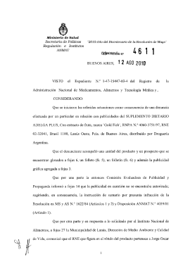 Disposición 4611 - 10