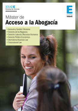 Máster de Acceso a la Abogacía