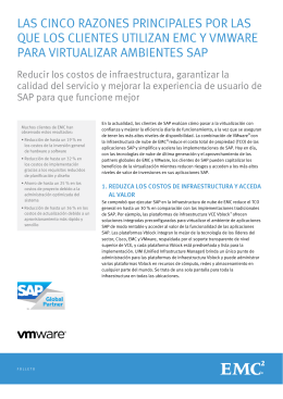 Las cinco razones principales por las que los clientes utilizan EMC y