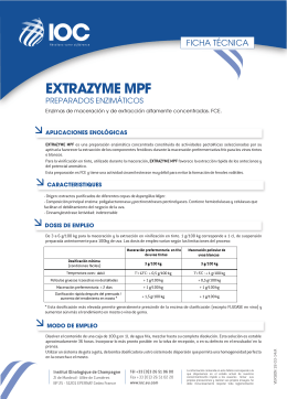 FT EXTRAZYME MPF (ES) - Institut Oenologique de Champagne