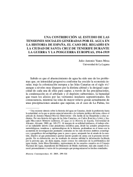 una contribución al estudio de las tensiones sociales generadas por