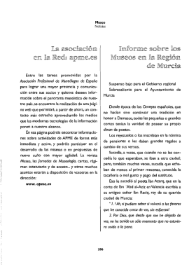 Informe sobre los museos de Murcia