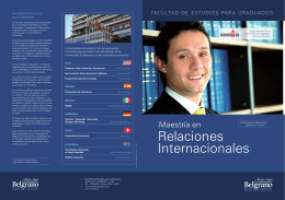 descargar brochure - Universidad de Belgrano