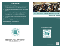 Descargue folleto informativo 2013