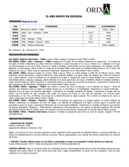 Ficha completa de Viajes a Georgia, fin de año