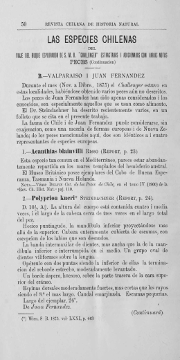 Artículo - Revista Chilena de Historia Natural