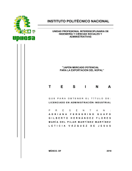 T E S I N A - Instituto Politécnico Nacional