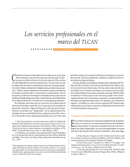 Los servicios profesionales en el marco del TLCAN