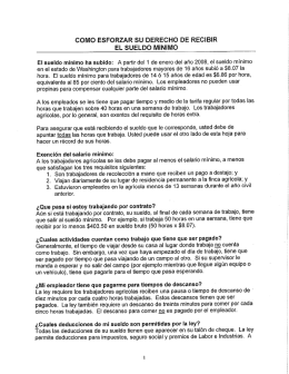 Como Forzar su Derecho de Recibir el Sueldo Mínimo