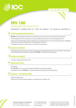 FT FRV 100 (ES) - Institut Oenologique de Champagne