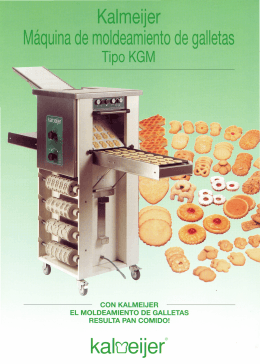 Kalmeijer Máquina de moldeamiento de galletas KGM