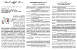 PALABRAS DE VIDA - Evangelio123.org