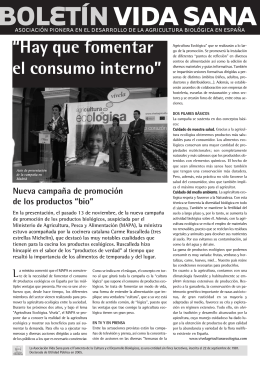 Boletin Vidasana nº28 - Asociación Vida Sana