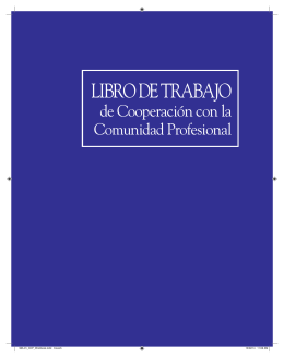 Libro de Trabajo de Cooperación con la Comunidad Profesional