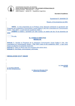 Programa Vigente