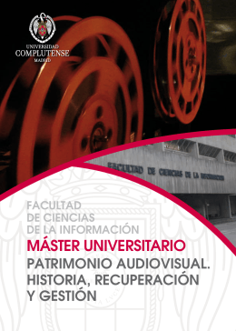 MÁSTER UNIVERSITARIO - Facultad de Ciencias de la Información