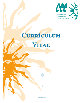 Currículum Vitae - Centro de Estudios Educativos AC