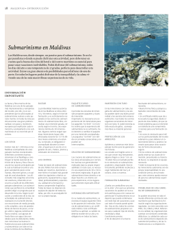 Submarinismo en Maldivas