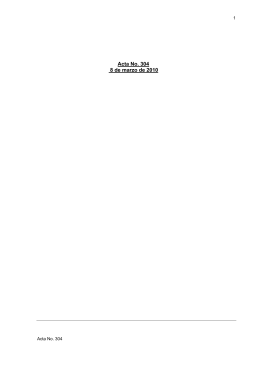 Acta No. 304 8 de marzo de 2010