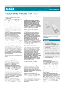 Radiosonda Vaisala RS41-SG