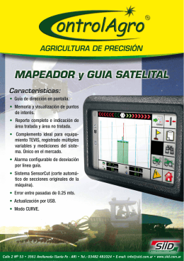 Folleto Mapeador y Guia Satelital
