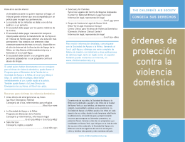 Órdenes de Protección Contra la Violencia Doméstica