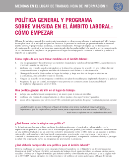 medidas en el lugar de trabajo