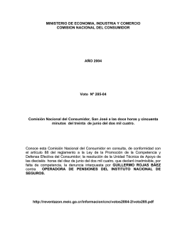 comision nacional del consumidor