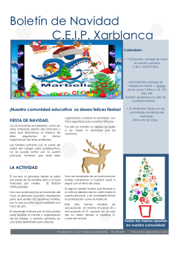 Boletín de Navidad C.E.I.P. Xarblanca