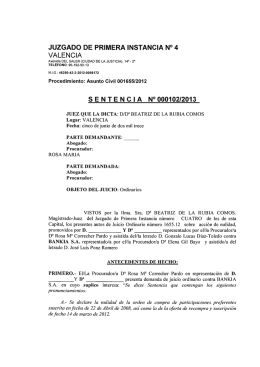 jurisprudencia 2 - Preferentes, subordinadas y acciones