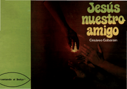 jesus nuestro amigo. cesáreo gabaráin.