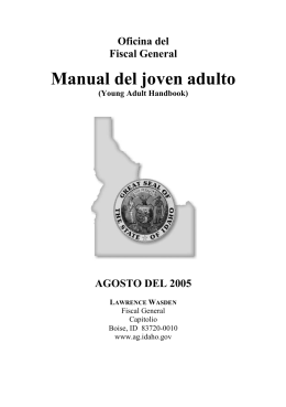 Manual del joven adulto - Idaho Legal Aid Services