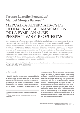 mercados alternativos de deuda para la financiación