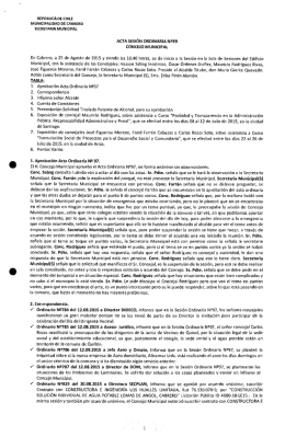 SECRETARIA MUNICIPAL - Municipalidad de Cabrero