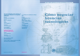 Cómo negociar licencias tecnológicas