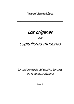 Los orígenes del capitalismo moderno II