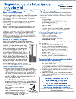 Seguridad de las tuberías de servicio y tú