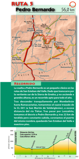 Ruta cicloturista Pedro Bernardo