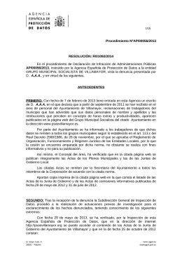 Procedimiento NºAP/00056/2013 RESOLUCIÓN: R