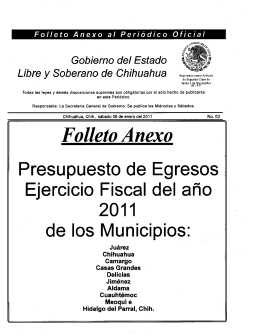 Gobierno del Estado €,ﬂ m Libre y Soberano de Chihuahua