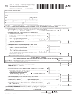 500 - Maryland Tax Forms and Instructions